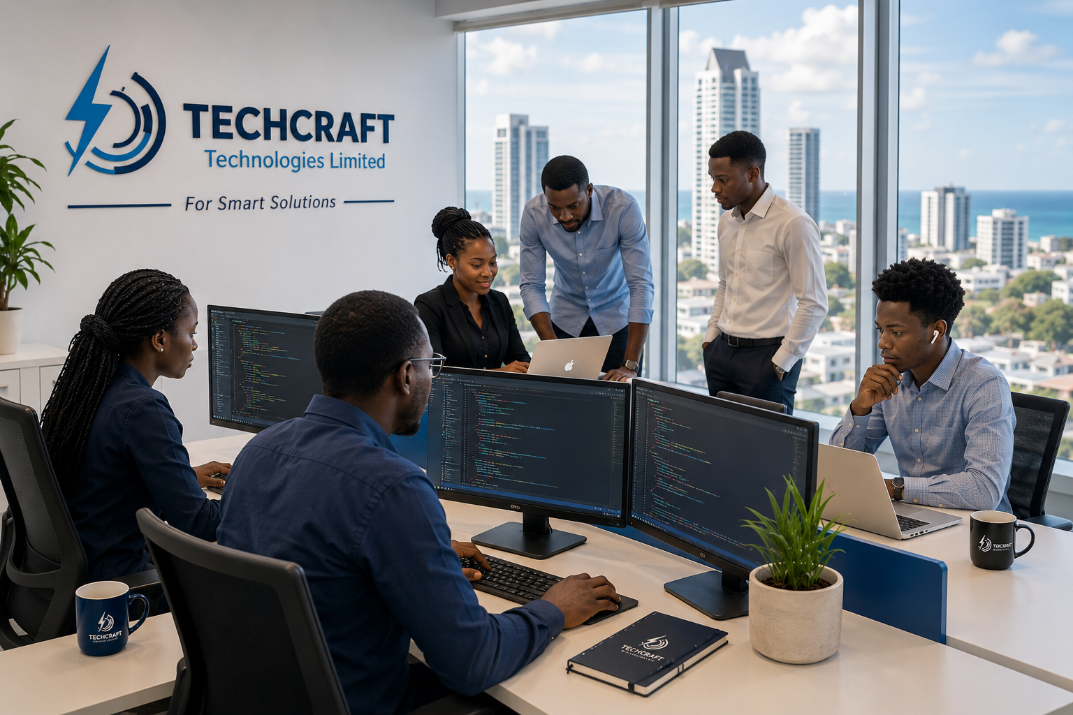 Techcraft engineering team collaborating